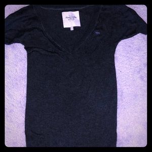 Abercrombie and Fitch gray long sweater